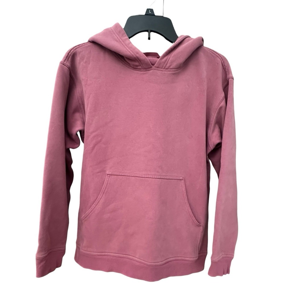 Lululemon Hoodie Fleece Sweatshirt Pink Women's Small Long Sleeve Pockets #IJ6-8